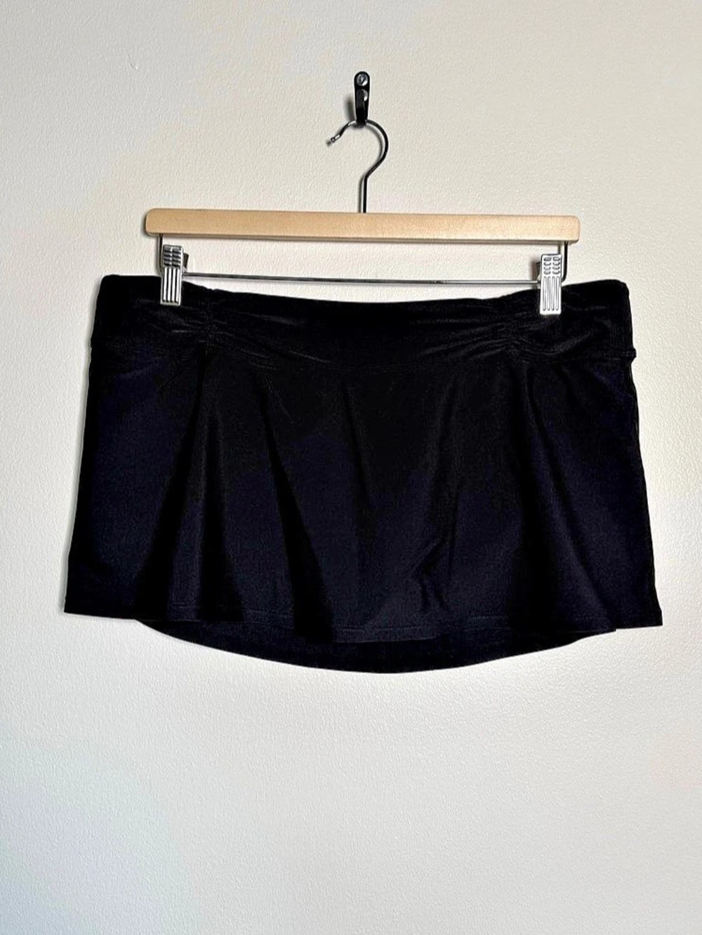 Athleta Short Skort Women Sz L Black Lined Athletic Sport Tennis Golf Activewear